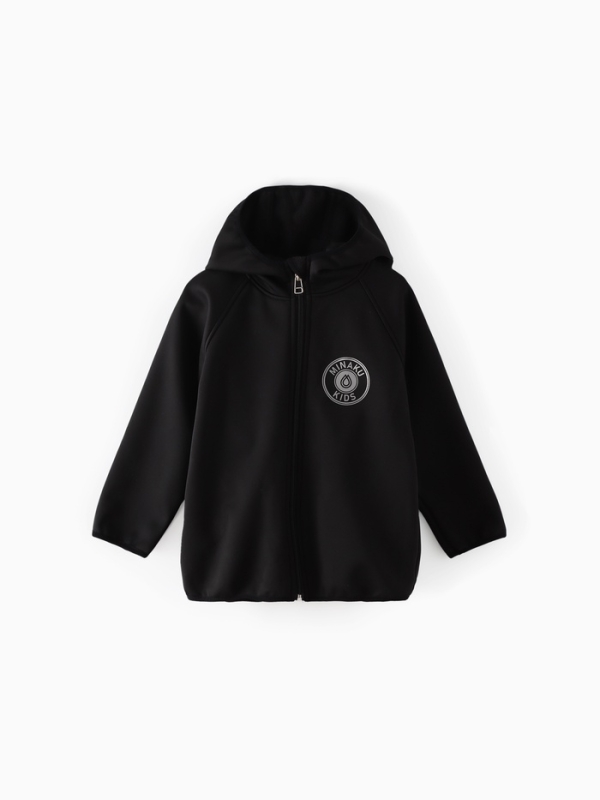 Ветровка с капюшоном детская MINAKU: SPACE, цвет чёрный, рост 98 см