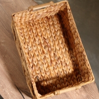 Корзина плетеная 45x30x20 см, водный гиацинт
