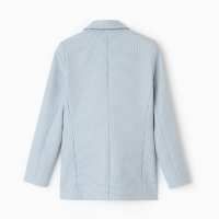 Пиджак женский двубортный MIST р. 46, голубой/белый Пиджак женский двубортный MIST р. 46, голубой/белый