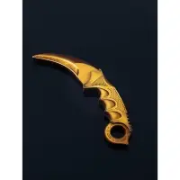 Набор сувенирное оружие &laquo;Золото&raquo;, автомат, пистолет, керамбит, 3 шт