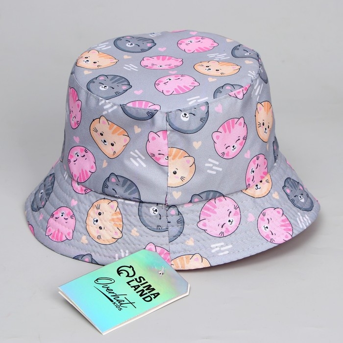 Панама детская для девочки &laquo;Котята&raquo;, р-р 52-54