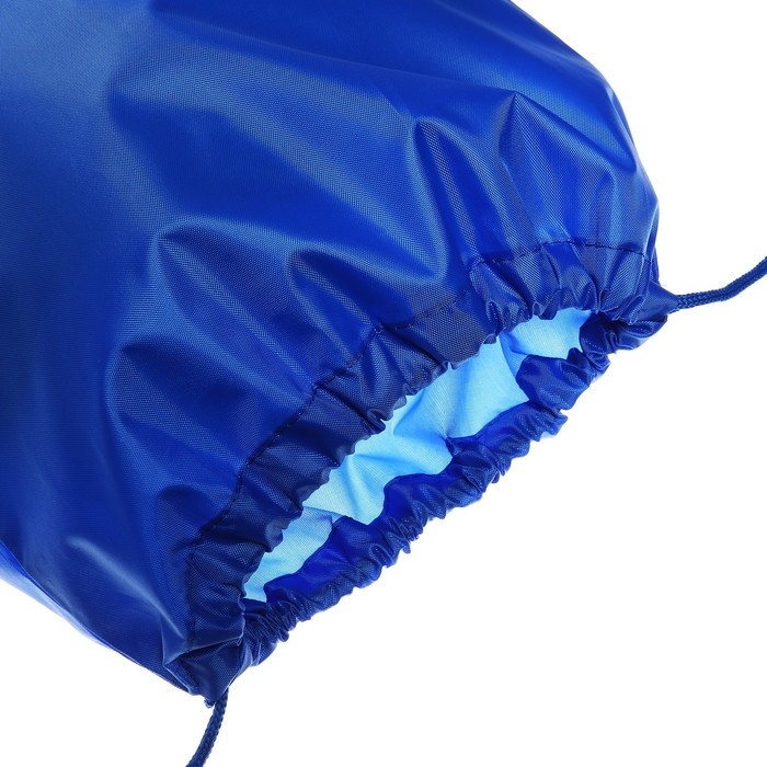 Мешок для обуви 420 х 340 мм, Calligrata "Стандарт", (мягкий полиэстер, плотность 210D), синий