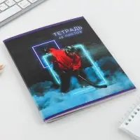 Тетрадь в клетку, 48 л., А5, на скрепке, блок №2 &laquo;Неон&raquo; МИКС