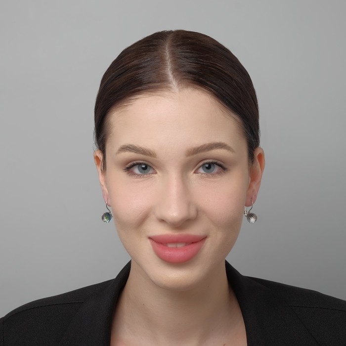 Серьги со стразами &laquo;Радужный день&raquo; шарик гранёный, миксы