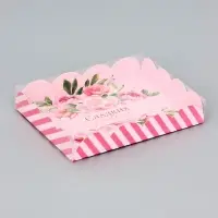 Коробка для печенья, &laquo;Сладких мнгновений&raquo;, 14&times;10.5&times;2.5 см