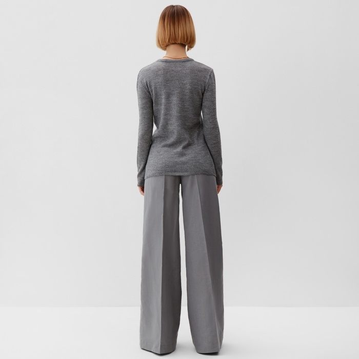 Брюки женские палаццо MINAKU: MINAKU: Safari цвет серый, размер 44