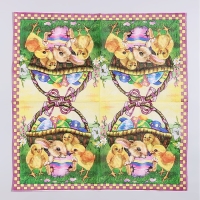 Салфетки бумажные &laquo;Пасхальная корзина&raquo; 33х33 см, набор 20 шт