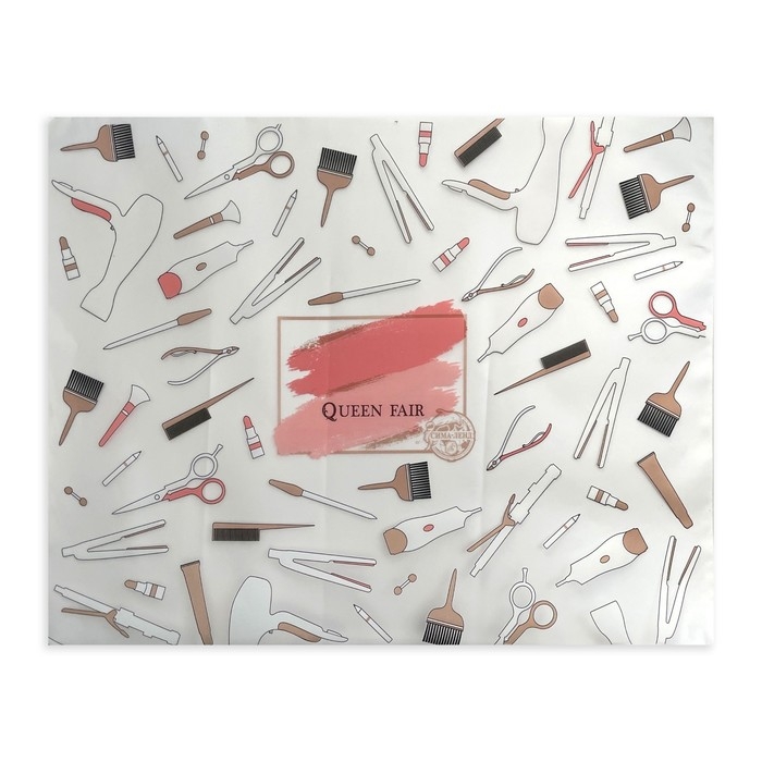 Пеньюар парикмахерский, с крючком, цвет чёрный Пеньюар парикмахерский, с крючком, цвет чёрный