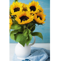 Алмазная мозаика на подрамнике с полным заполнением «Подсолнухи», 20 х 30 см Алмазная мозаика на подрамнике с полным заполнением «Подсолнухи», 20 х 30 см