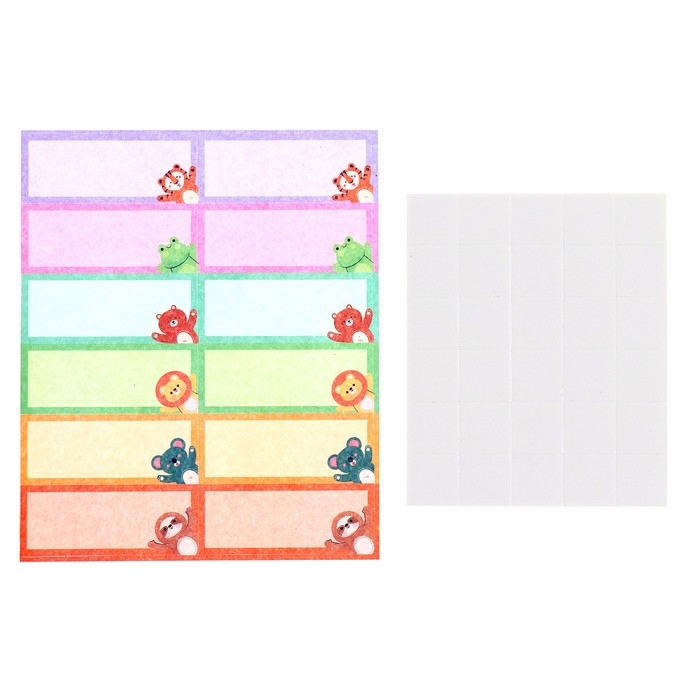 Пазл-ростомер &laquo;Зверята&raquo;, с наклейками