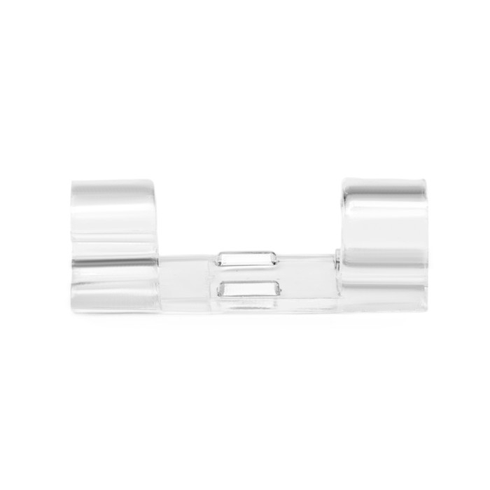 Держатель самоклеящийся для проводов и гирлянд ТУНДРА krep, 10х30 мм, прозрачный, 20 шт.