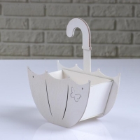 Кашпо деревянное "Зонтик с подвесом", белый, 19×9×21.5 см Кашпо деревянное "Зонтик с подвесом", белый, 19×9×21.5 см