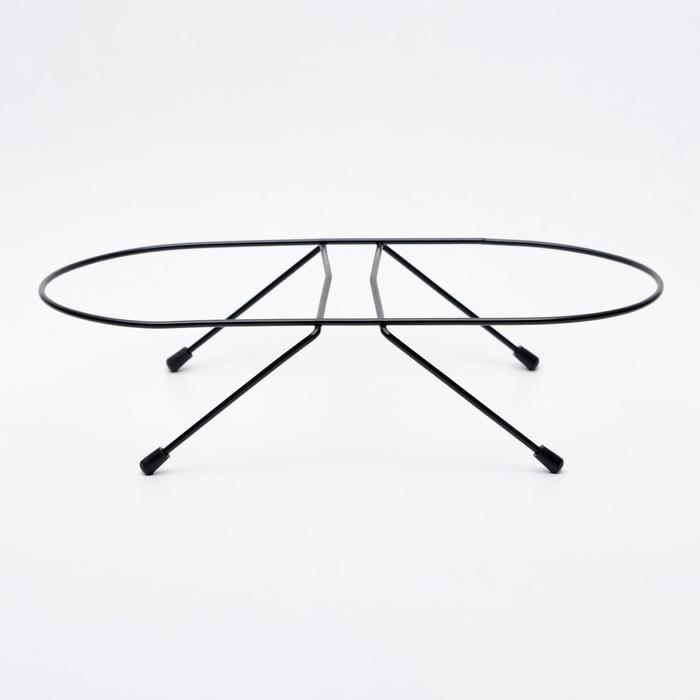 Набор из 2  мисок на подставке,  2 х 700 мл, чёрная подставка