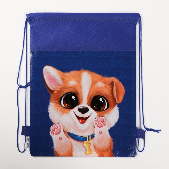 Мешок для обуви &laquo;Собака&raquo; 30 х 40 см