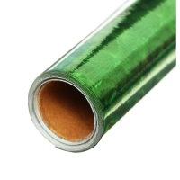 Пленка самоклеящаяся, голография, зелёная, 0.45 х 3 м, 3 мкм Пленка самоклеящаяся, голография, зелёная, 0.45 х 3 м, 3 мкм