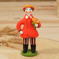 Дымковская игрушка «Мужик с подарком», микс Дымковская игрушка «Мужик с подарком», микс