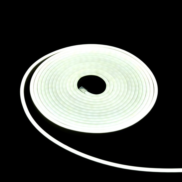 Гибкий неон Luazon Lighting 6 &times; 12 мм, IP65, 5 м, SMD2835, 120 LED/м, 12 В, свечение белое