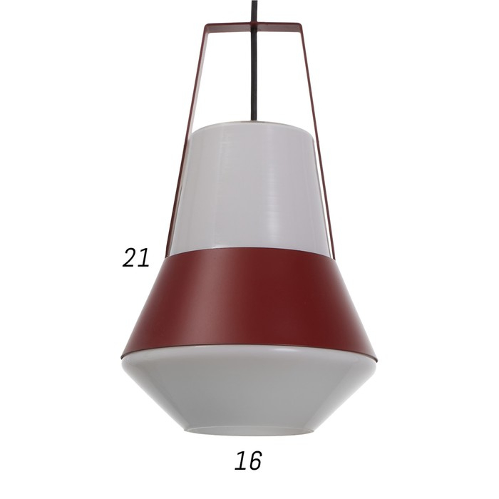 Светильник BayerLux 1653/1RD E27 40Вт темно-красный 25х26х40-135 см