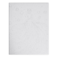 Картина по номерам на раме, с гирляндой &laquo;Платье&raquo;, 30х40 см