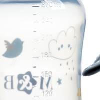 Поильник - непроливайка детский с мягким носиком «M&B», 270 мл., с ручками, цвет серый Поильник - непроливайка детский с мягким носиком «M&B», 270 мл., с ручками, цвет серый