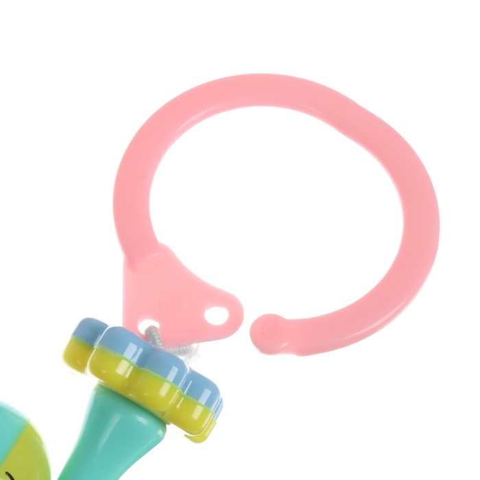 Растяжка на коляску/кроватку &laquo;Друзья&raquo;, 3 игрушки с погремушками, цвет МИКС, Крошка Я