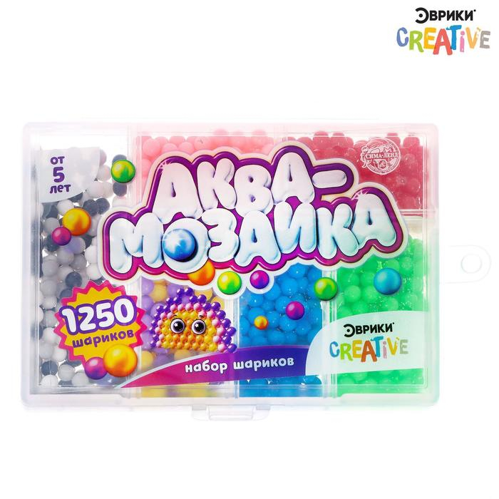 Набор шариков для аквамозаики &laquo;Шкатулка&raquo;, 1250 штук