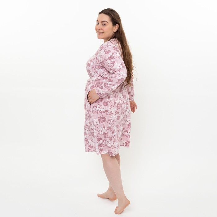 Халат женский, цвет пудровый, размер 46 Халат женский, цвет пудровый, размер 46