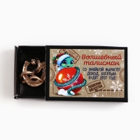 Кошельковый талисман новогодний в коробке &laquo;Новый год: Волшебный талисман&raquo;, фигурка, 5,4 х 3,6 см