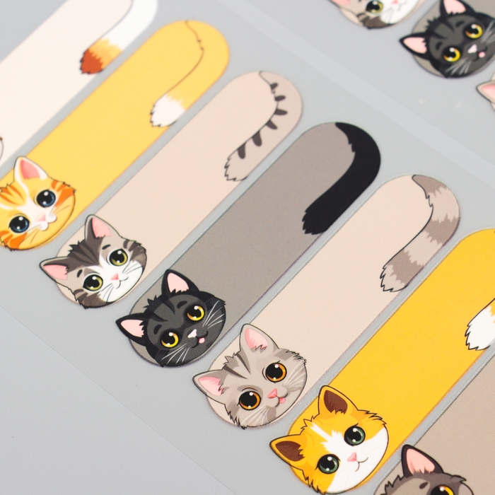 Термобирки для одежды. Набор именных термонаклеек для маркировки детских вещей «Забавные котики», 52 шт Термобирки для одежды. Набор именных термонаклеек для маркировки детских вещей «Забавные котики», 52 шт