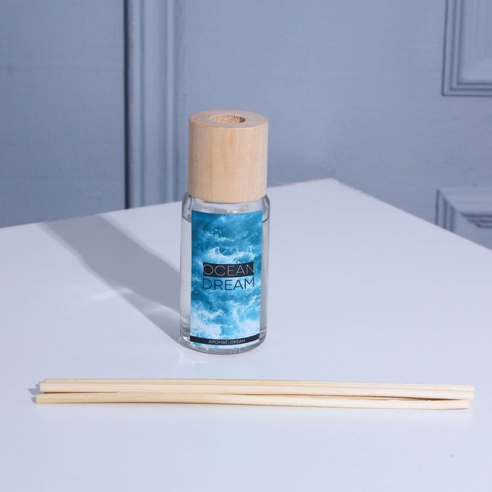 Диффузор ароматический и свечи интерьерные &laquo;OCEAN DREAM&raquo;, аромат океан, 20 х 12,5 х 5 см.
