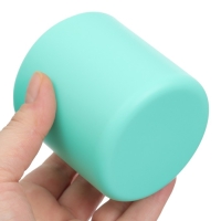 Стакан детский силиконовый 200 мл Крошка Я, 7,1х7,2см, бирюзовый