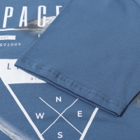 Пижама мужская (футболка/шорты), цвет серо-голубой, размер 50