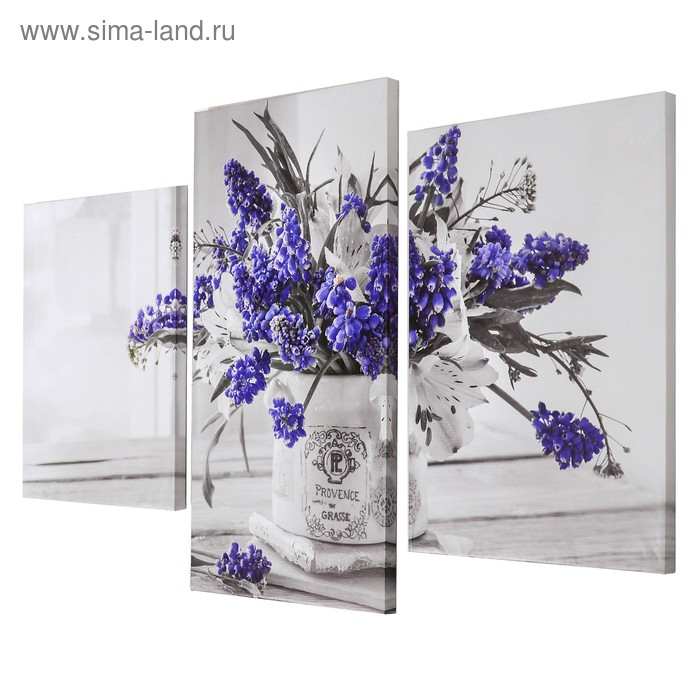 Картина модульная на подрамнике Букет в стиле Прованс" (33х45; 33х50; 33х65) 99х65см