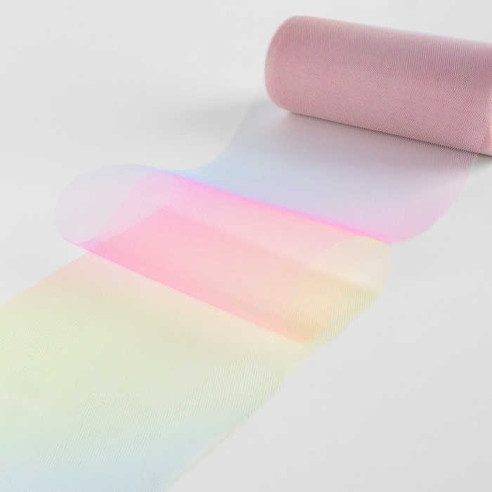 Фатин &laquo;Радуга&raquo;, 15 см, 11 &plusmn; 1 г/кв.м, 23 &plusmn; 1 м, цвет разноцветный