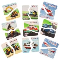 Пазл &laquo;Транспорт&raquo; (русский и английский)