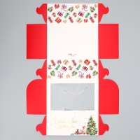 Коробка складная на 6 капкейков с окном «Счастливого Нового года», 25 х 17 х 10 см, Новый год Коробка складная на 6 капкейков с окном «Счастливого Нового года», 25 х 17 х 10 см, Новый год