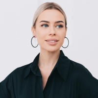 Серьги-кольца &laquo;Классика&raquo; новая d= 5 см, цвет чёрный в серебре