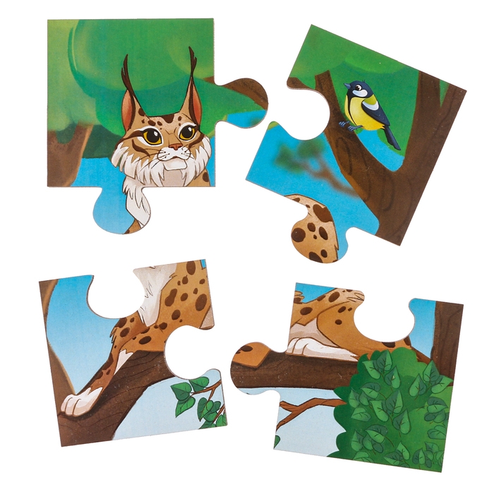 Пазлы «Лесные звери» Пазлы «Лесные звери»