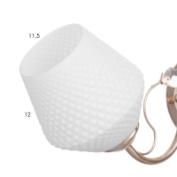 Бра "Ариель" 1х40Вт E27 белый-золото 18х15х18 см. Бра "Ариель" 1х40Вт E27 белый-золото 18х15х18 см.