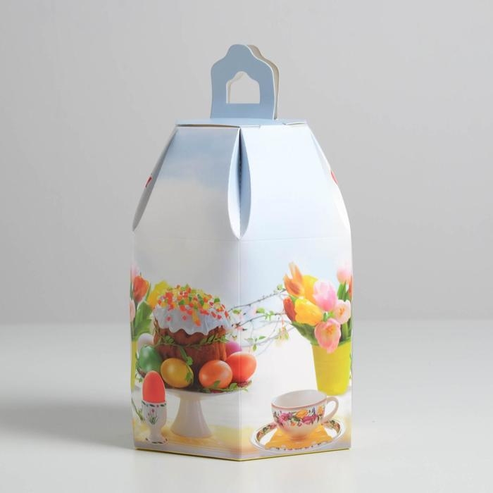 Коробка кондитерская складная, упаковка &laquo;Со Светлой Пасхой&raquo;, 16,5 х 14,5 х 21 см