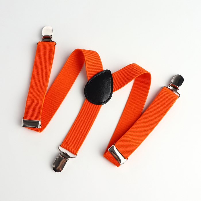 Подтяжки детские &laquo;Выбражулька&raquo;, ширина 2, 5 см, цвет оранжевый