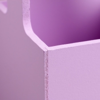 Кашпо - ящик деревянный 13,5х13,5х30 см Сиреневый Кашпо - ящик деревянный 13,5х13,5х30 см Сиреневый