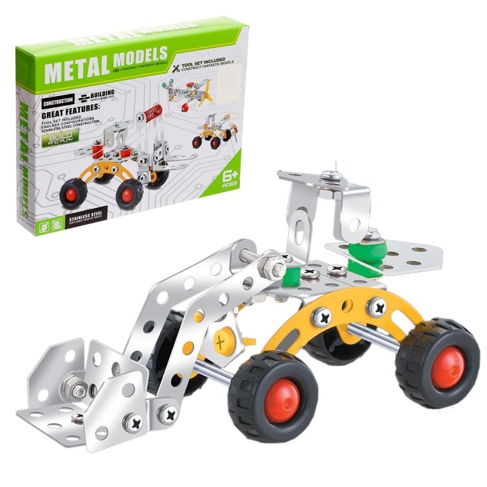 Конструктор металлический &laquo;Мини-экскаватор&raquo;, 78 деталей