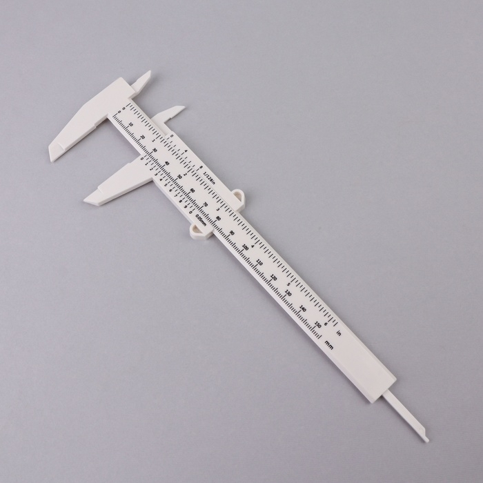 Штангенциркуль для разметки бровей, 21 × 7,5 см, цвет белый Штангенциркуль для разметки бровей, 21 × 7,5 см, цвет белый