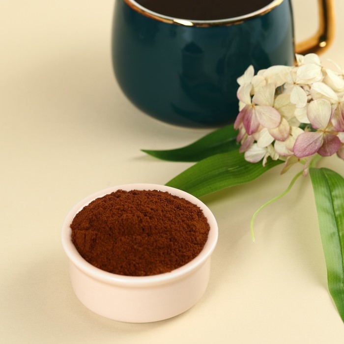 Набор &laquo;Расцветай от любви&raquo;: кофе молотый со вкусом: нуга 30 г., кружка 300 мл.