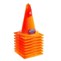 Конусы для эстафеты, неоновые, 8 штук Конусы для эстафеты, неоновые, 8 штук