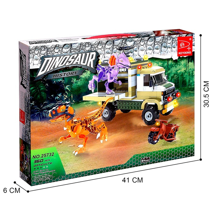 Конструктор &laquo;Диноленд. Сражение с хищниками&raquo;, 360 деталей
