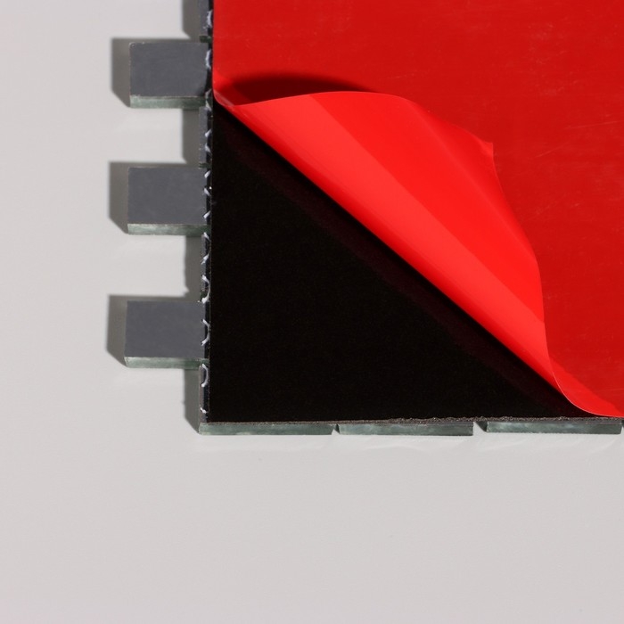 Панель самоклеящаяся 28*28см мозаика кирпич, серебристый Панель самоклеящаяся 28*28см мозаика кирпич, серебристый