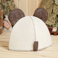 Шапка для бани с детской термопечатью "Панда", 5-7 лет Шапка для бани с детской термопечатью "Панда", 5-7 лет