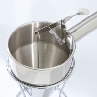 Воронка-дозатор механическая KONFINETTA, 19,5&times;16,2&times;12 см, диаметр воронки 11,6 см, выход 8 мм, нержавеющая сталь